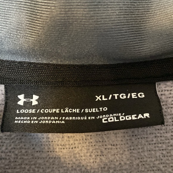 Under Armour Men’s Heathered Gray 1/4 Zip Fleece Pullover - XL - Picture 6 of 9